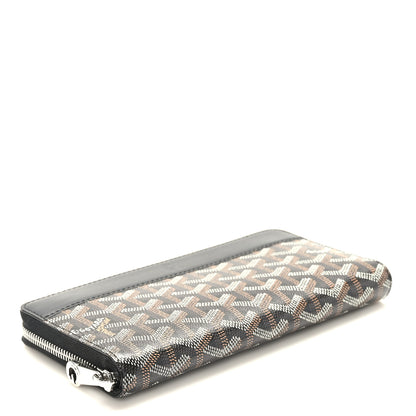 Goyard Goyardine Matignon Zip Around GM Wallet Black 4 of 7