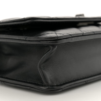 Chanel Aged Calfskin Quilted Reissue Wallet On Chain WOC So Black 9 of 11