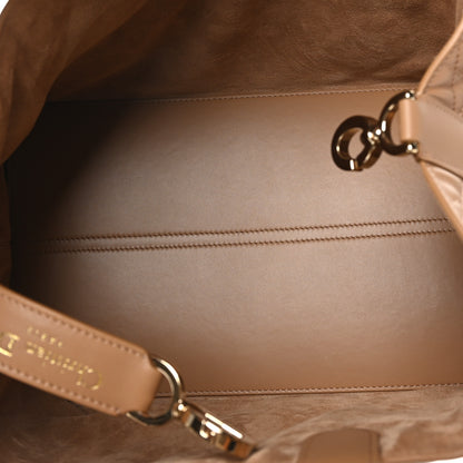 Christian Dior Calfskin Macrocannage Medium Toujour Powder Tan 6 of 12