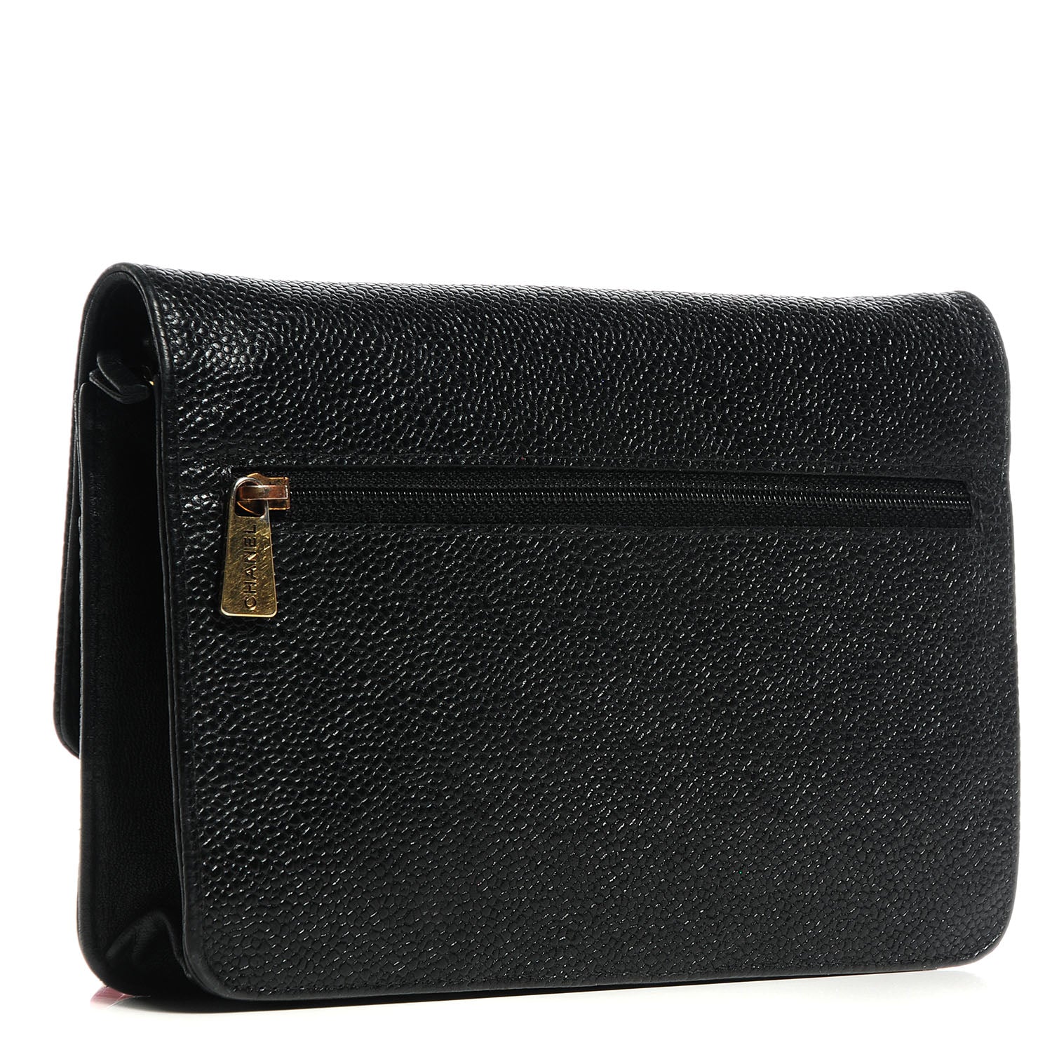 Chanel Caviar Timeless CC Wallet on Chain WOC Black 3 of 8