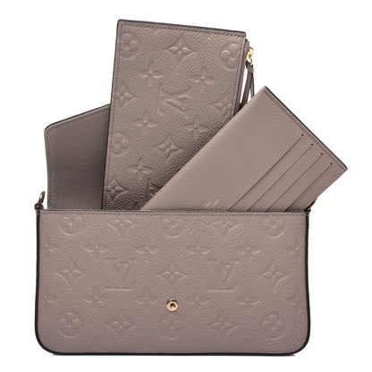 Louis Vuitton Empreinte Pochette Felicie Chain Wallet Tourterelle 8 of 14