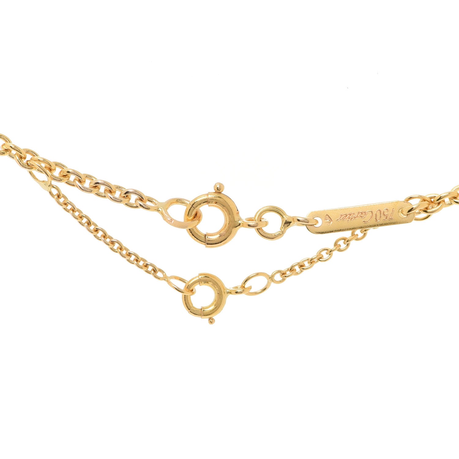 Cartier 18K Pink Yellow White Gold Baby Trinity Pendant Necklace 4 of 5