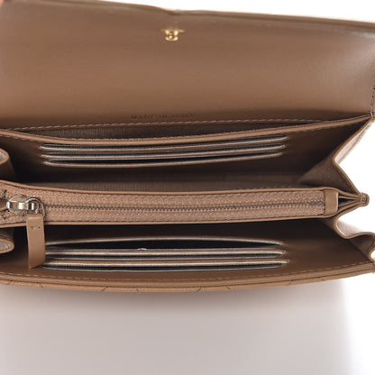 Chanel Caviar Quilted Medium Filigree Flap Wallet Beige 5 of 10