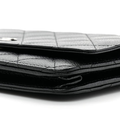 Chanel Caviar Quilted Wallet on Chain WOC Black 11 of 13