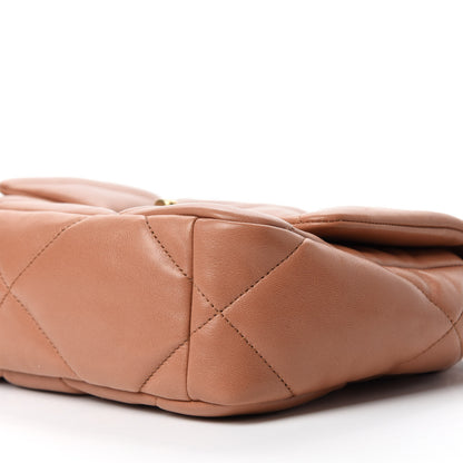 Chanel Lambskin Quilted Medium Chanel 19 Flap Brown 7 of 11