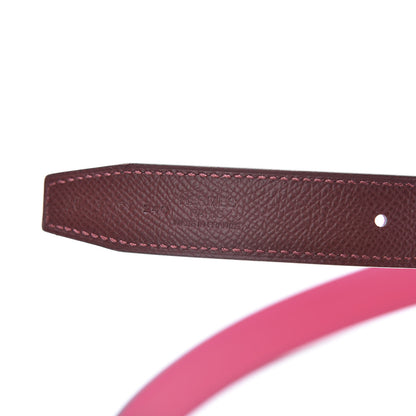 Hermes Swift Epsom 24mm Belt Strap 90 Rose Mexico Rouge H 3 of 9