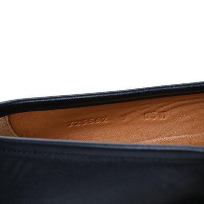 Gucci Mandala Goatskin Mens Horsebit Loafers 9 Black 10 of 11