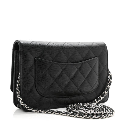 Chanel Caviar Quilted Wallet On Chain WOC Black 3 of 10