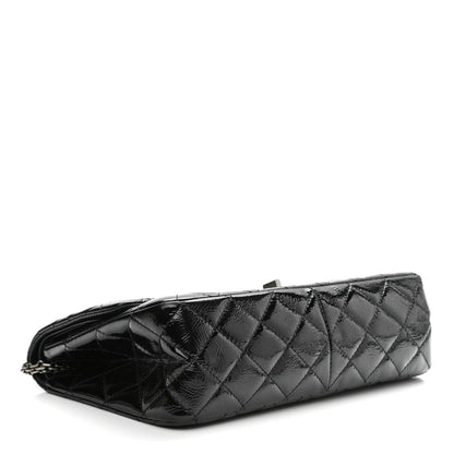 Chanel Distressed Patent Quilted 2.55 Reissue 227 Flap Black 4 of 10
