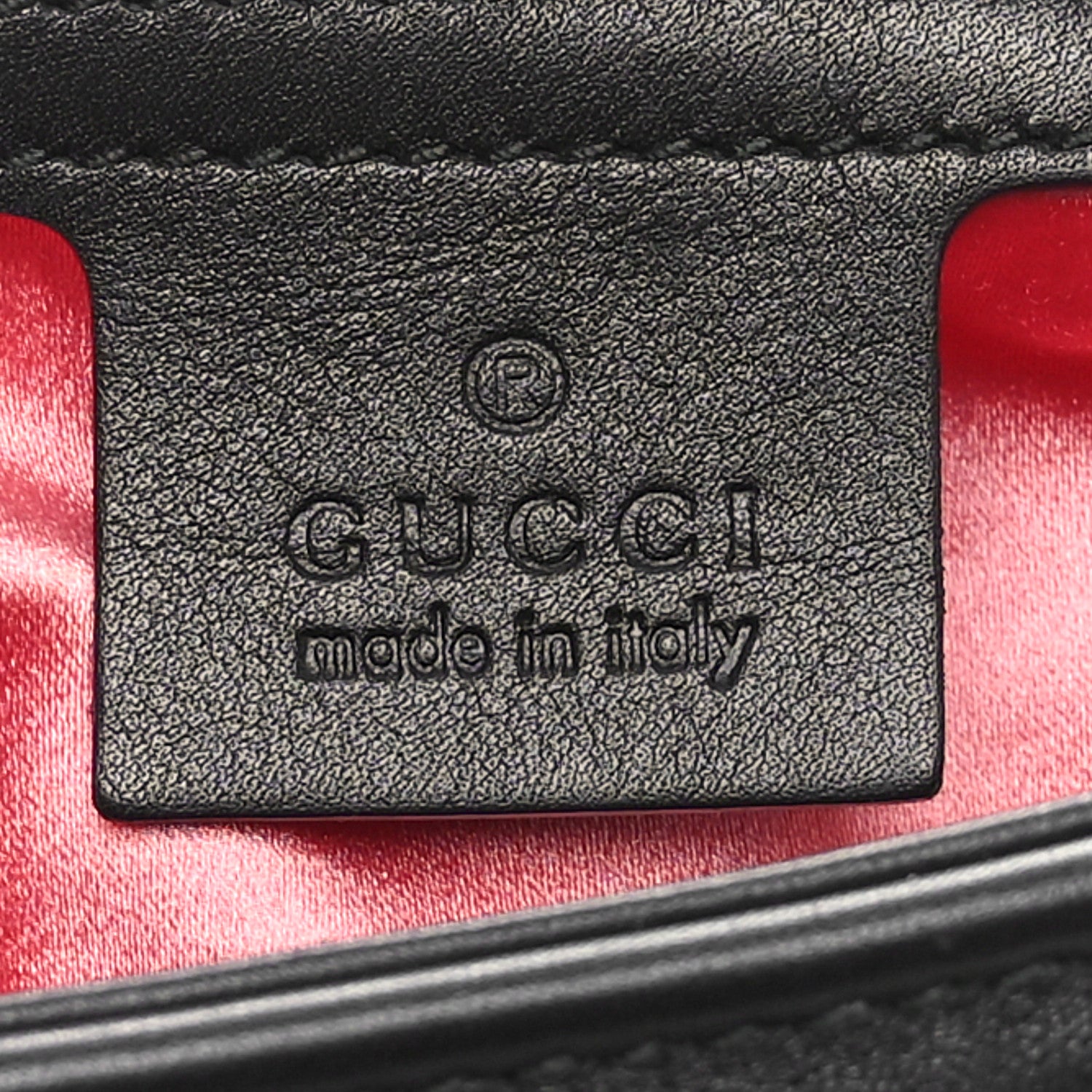 Gucci Calfskin Matelasse Medium GG Marmont Shoulder Bag Black White 6 of 10