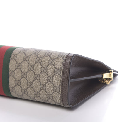 Gucci GG Supreme Monogram Web Medium Ophidia Chain Shoulder Bag Brown 9 of 10