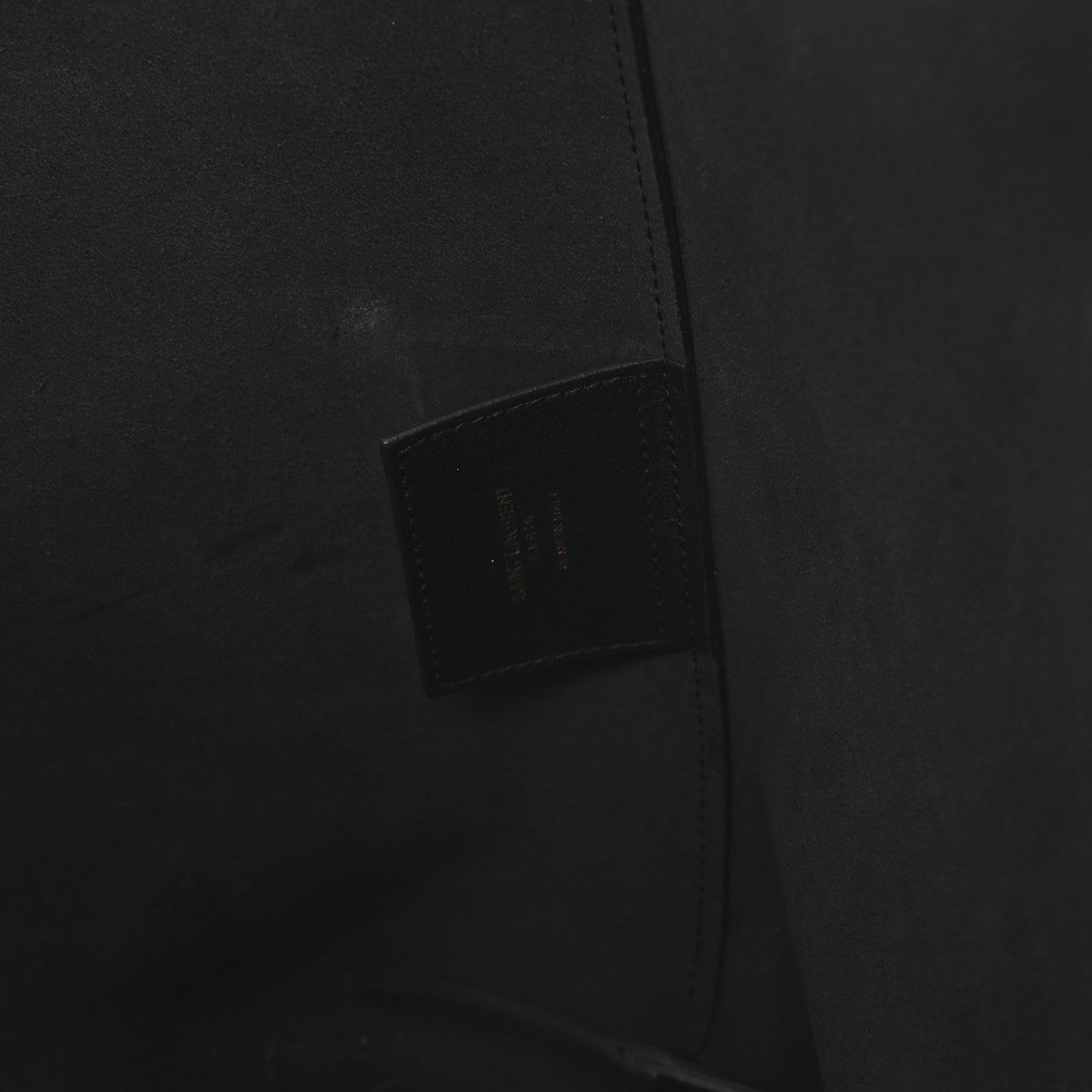 Saint Laurent Calfskin Large Shopping Tote Navy 7 of 12