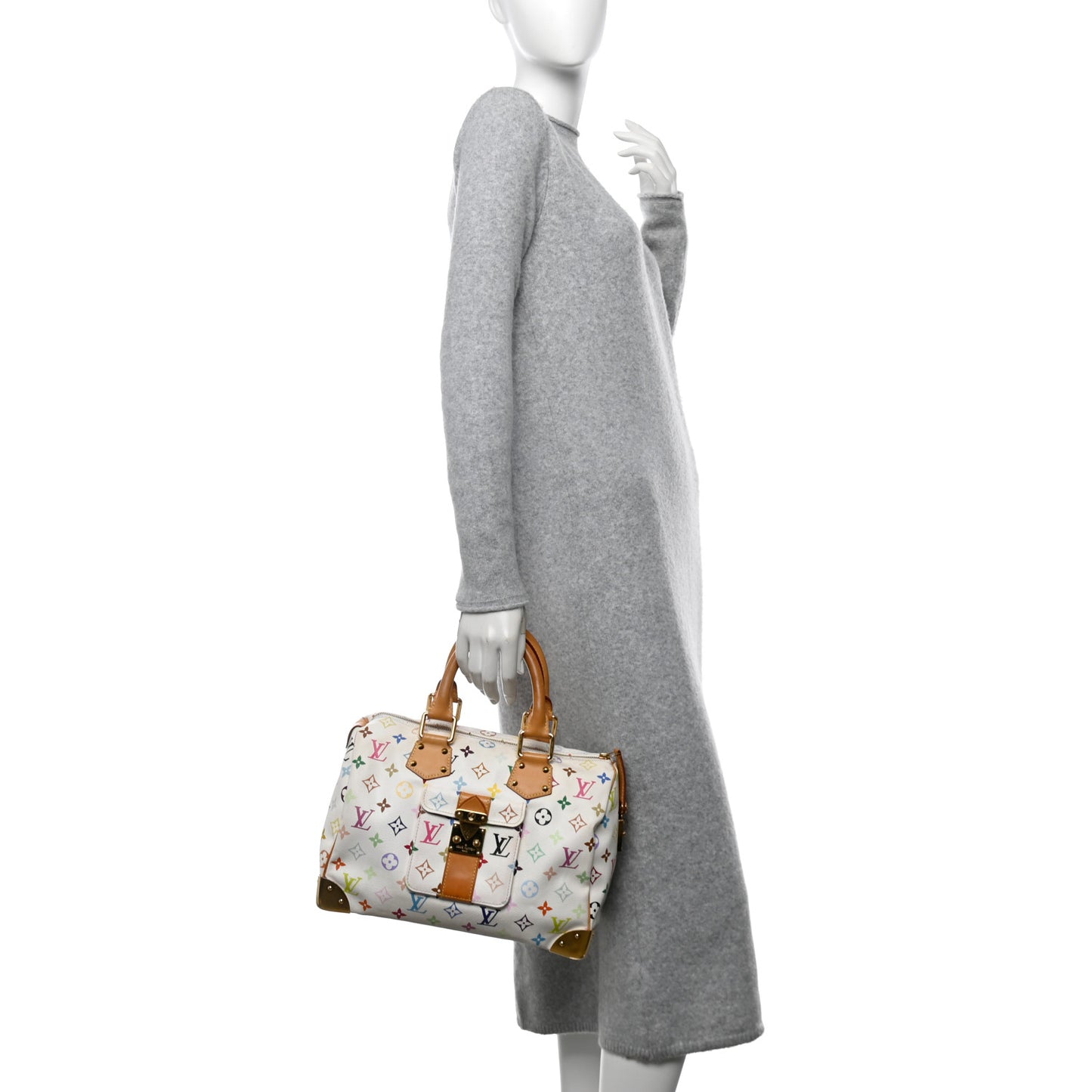 Monogram Multicolor Speedy 30 White