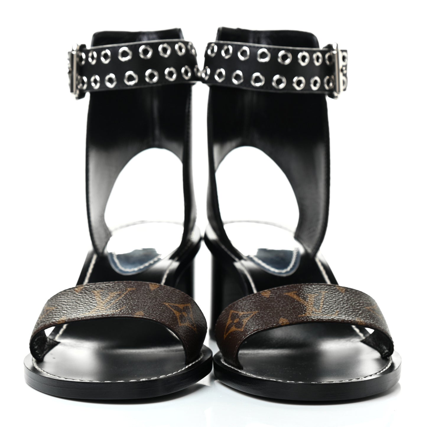 Calfskin Monogram Passenger Sandals 40 Black