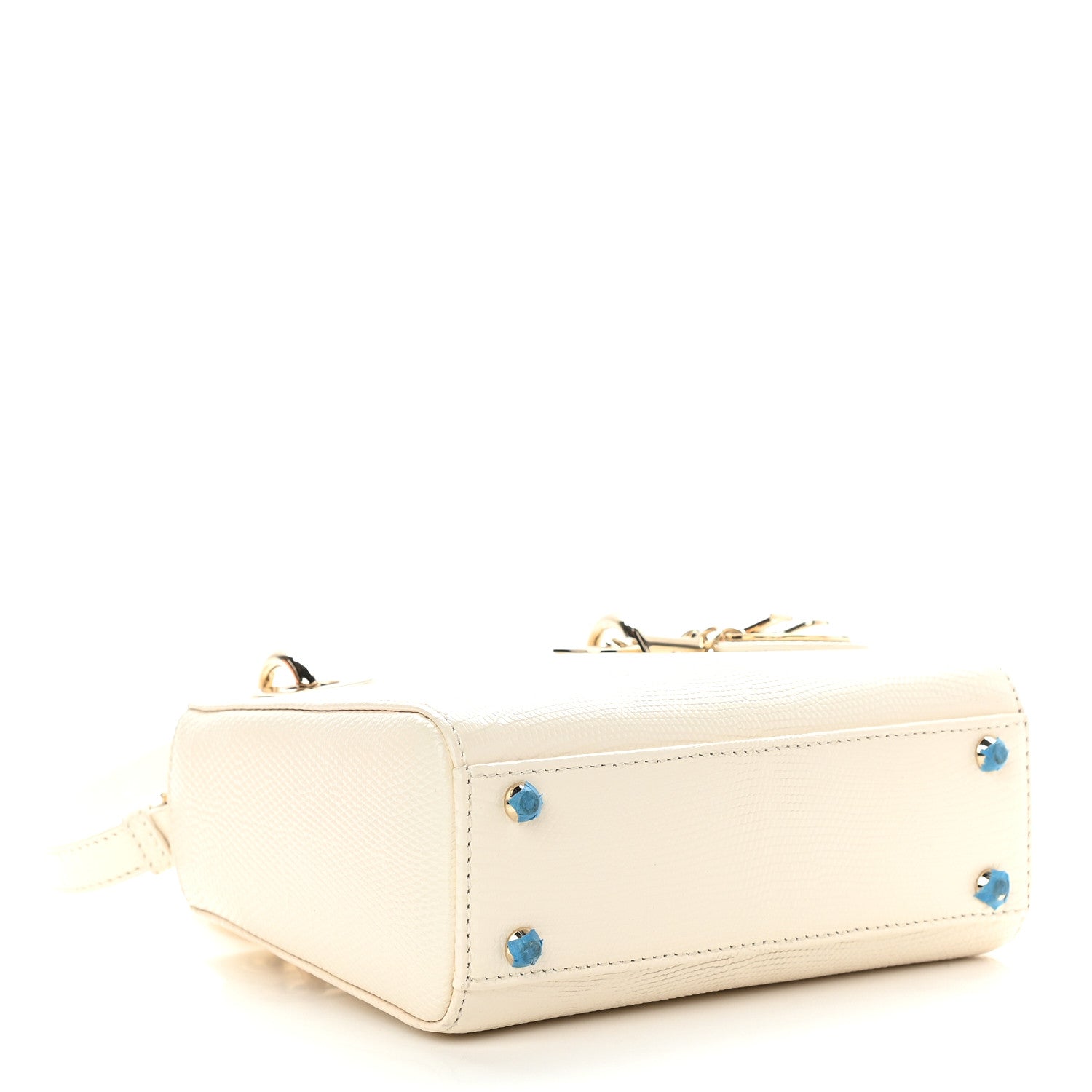 Christian Dior Lizard Mini Lady Dior White 3 of 7