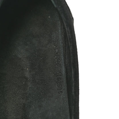 Hermes Suede Calfskin Womens Lazy Loafers 41 Black 9 of 10