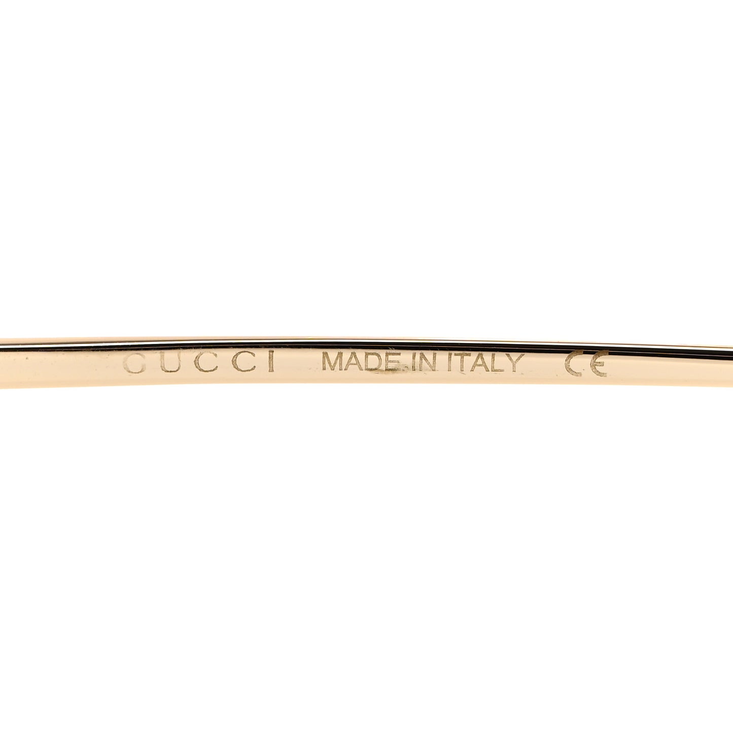 Metal Horsebit Square Frame Sunglasses GG0879S Gold