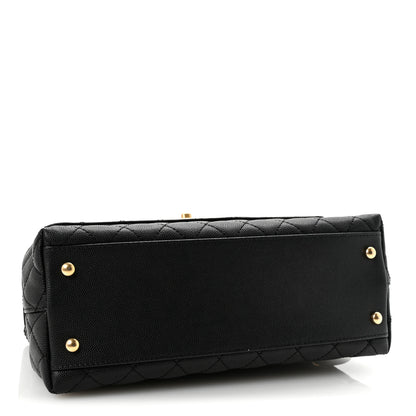 Chanel Caviar Quilted Small Coco Chain Handle Flap Black 4 of 10