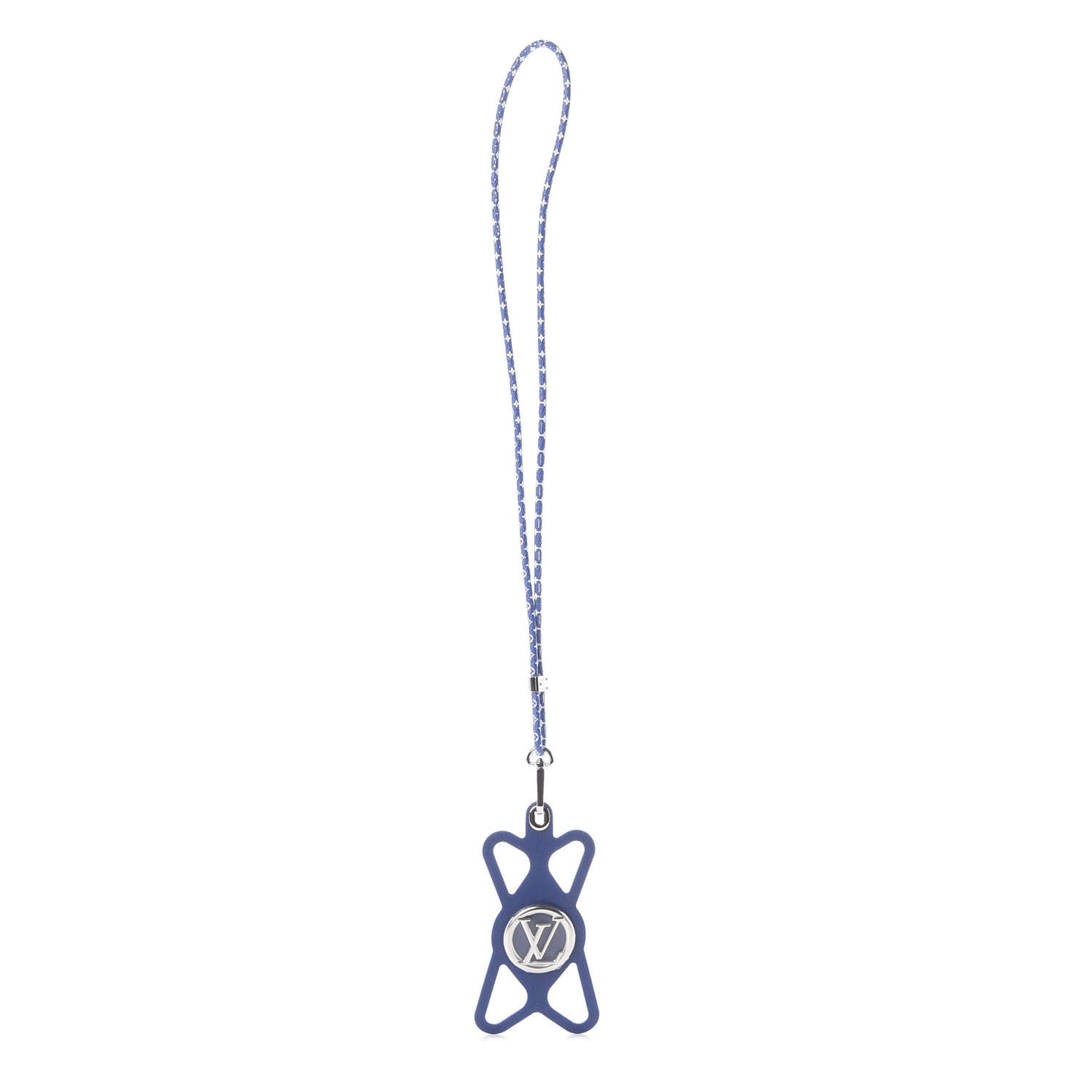 Monogram Silicone Louise Phone Holder Blue