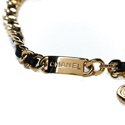 Chanel Lambskin Chain 31 Rue Cambon Medallion Belt Gold Black 2 of 5