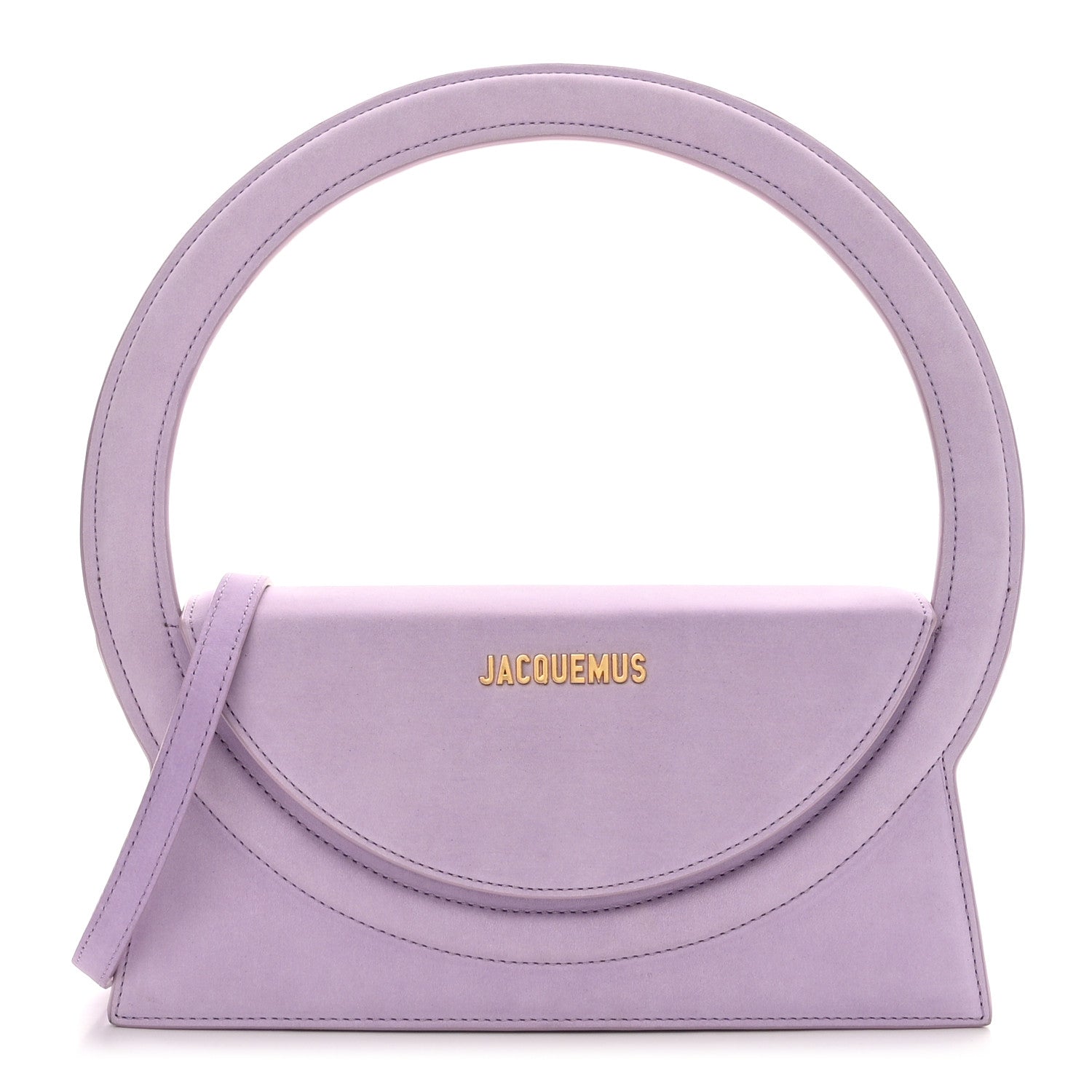 Jacquemus Nubuck Le Sac Rond Lilac 1 of 9