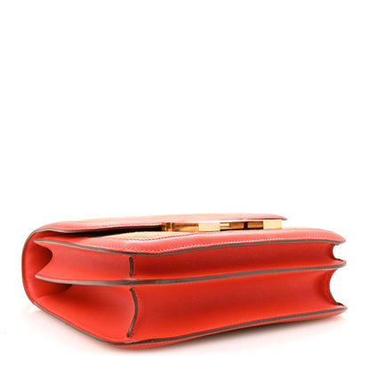 Hermes Veau Doblis Swift Constance 24 Chamois Capucine 4 of 10