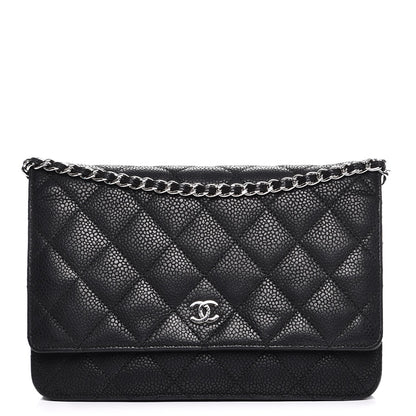 Chanel Caviar Quilted Wallet On Chain WOC Black 1 of 8