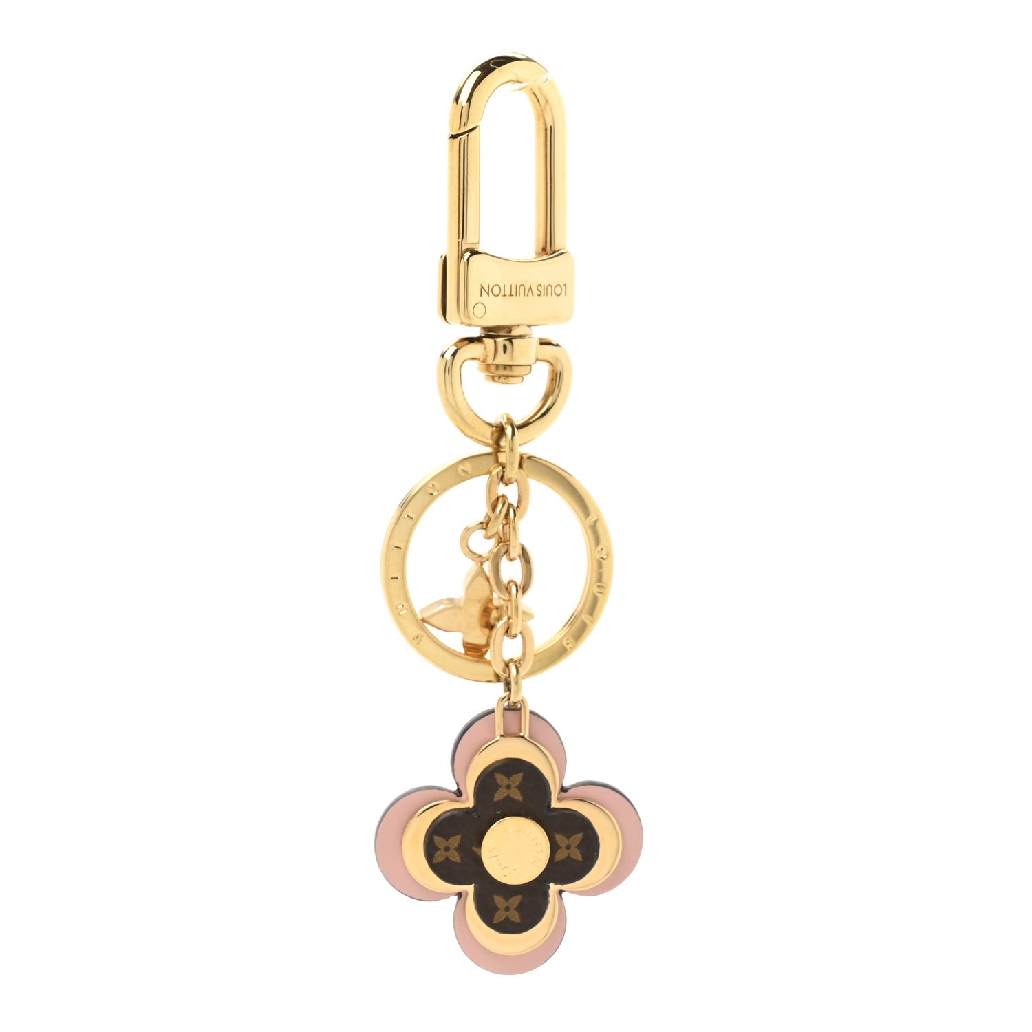 Louis Vuitton Monogram Blooming Flowers BB Bag Charm Key Holder Pink 1 of 4