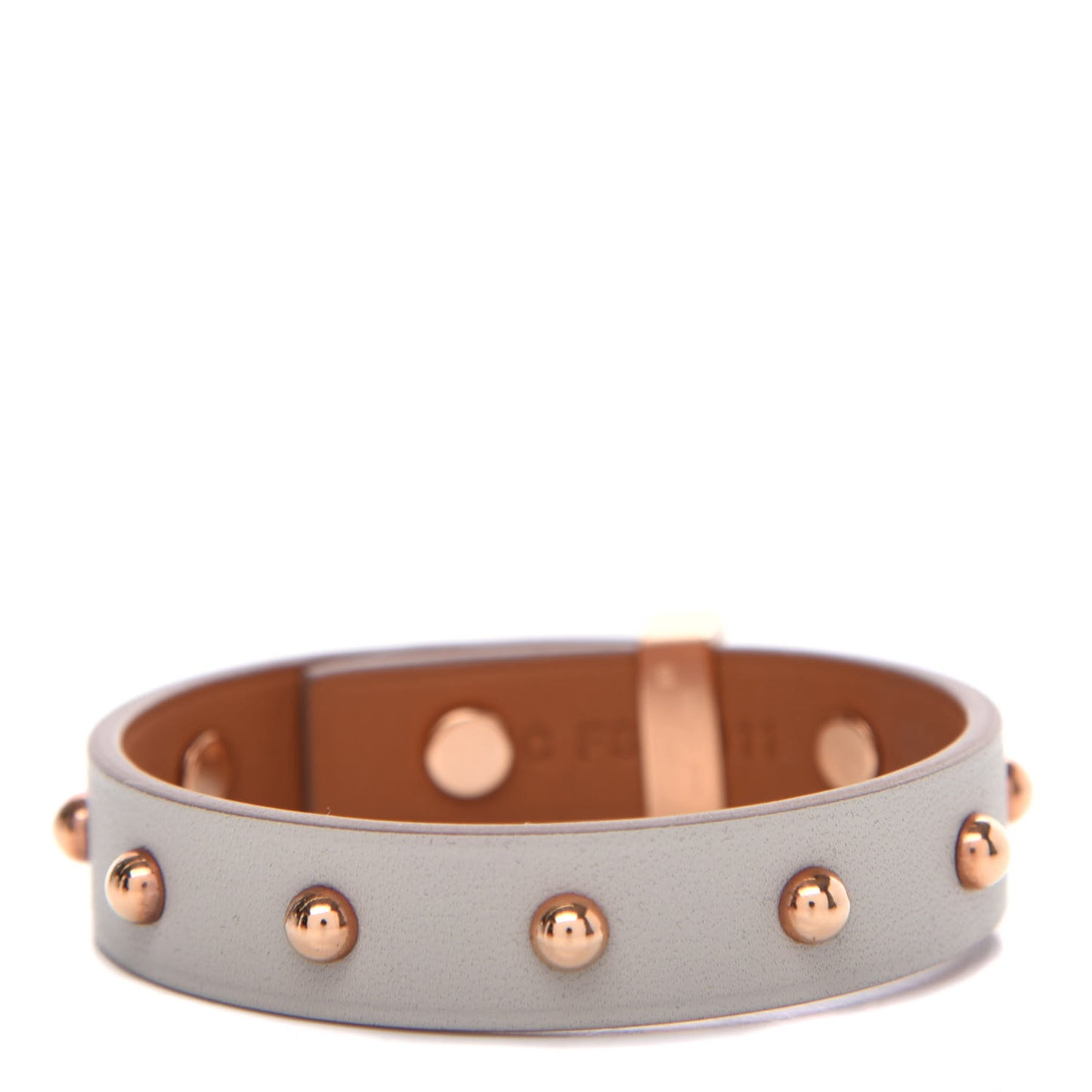 Swift Mini Dog Clous Carres Bracelet T2 Gris Perle