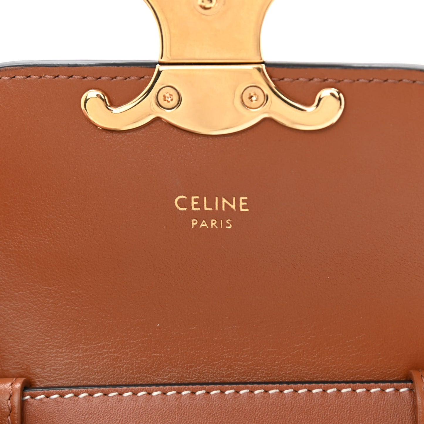 Triomphe Canvas Calfskin Mini Triomphe Tan