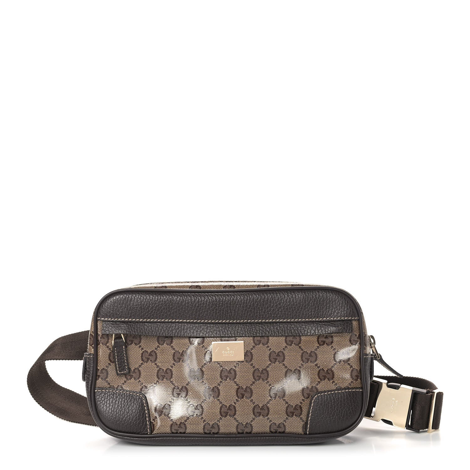 Gucci Crystal Monogram Belt Bag Brown 1 of 9