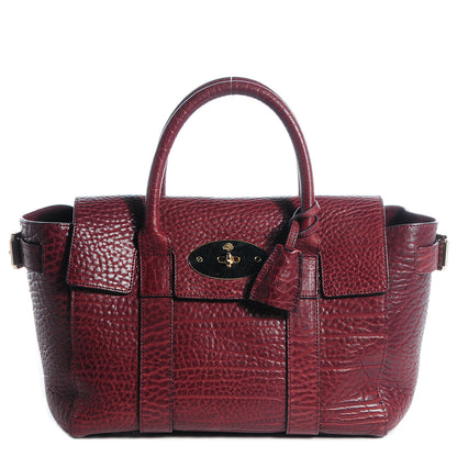 Mulberry Shrunken Calfskin Small Bayswater Oxblood 1 of 13
