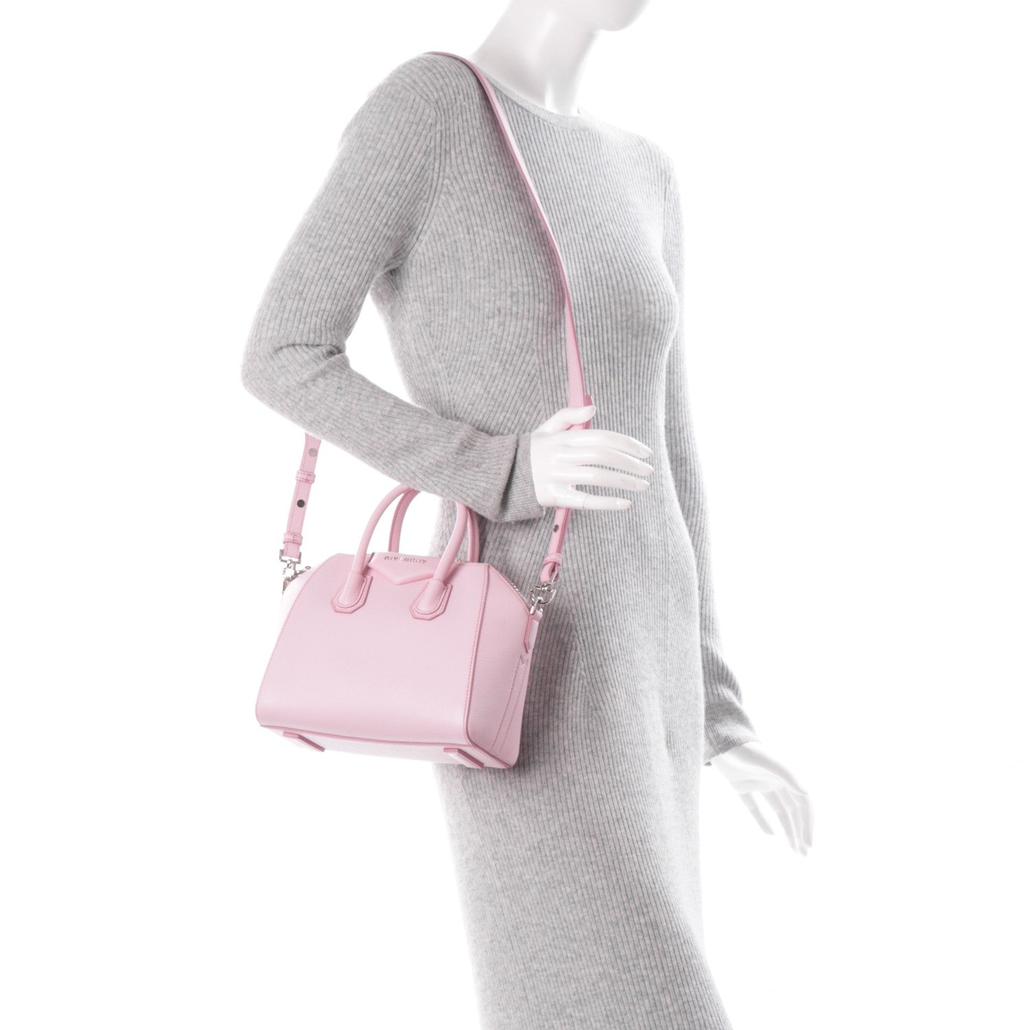 Givenchy Sugar Goatskin Mini Antigona Pink 2 of 7