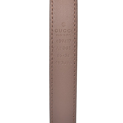 Gucci Calfskin Double G 20mm Belt 85 34 Porcelain Rose 5 of 5