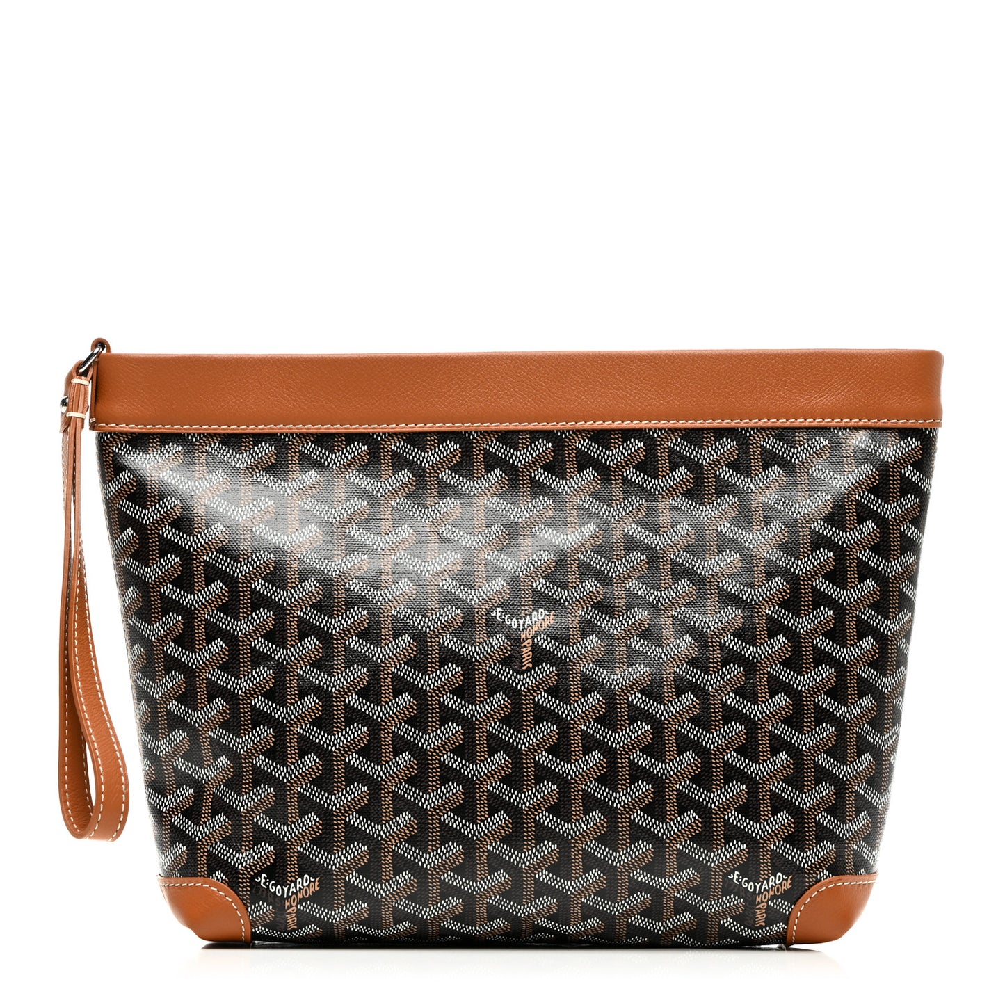 Goyardine Conti Pouch Black Gold