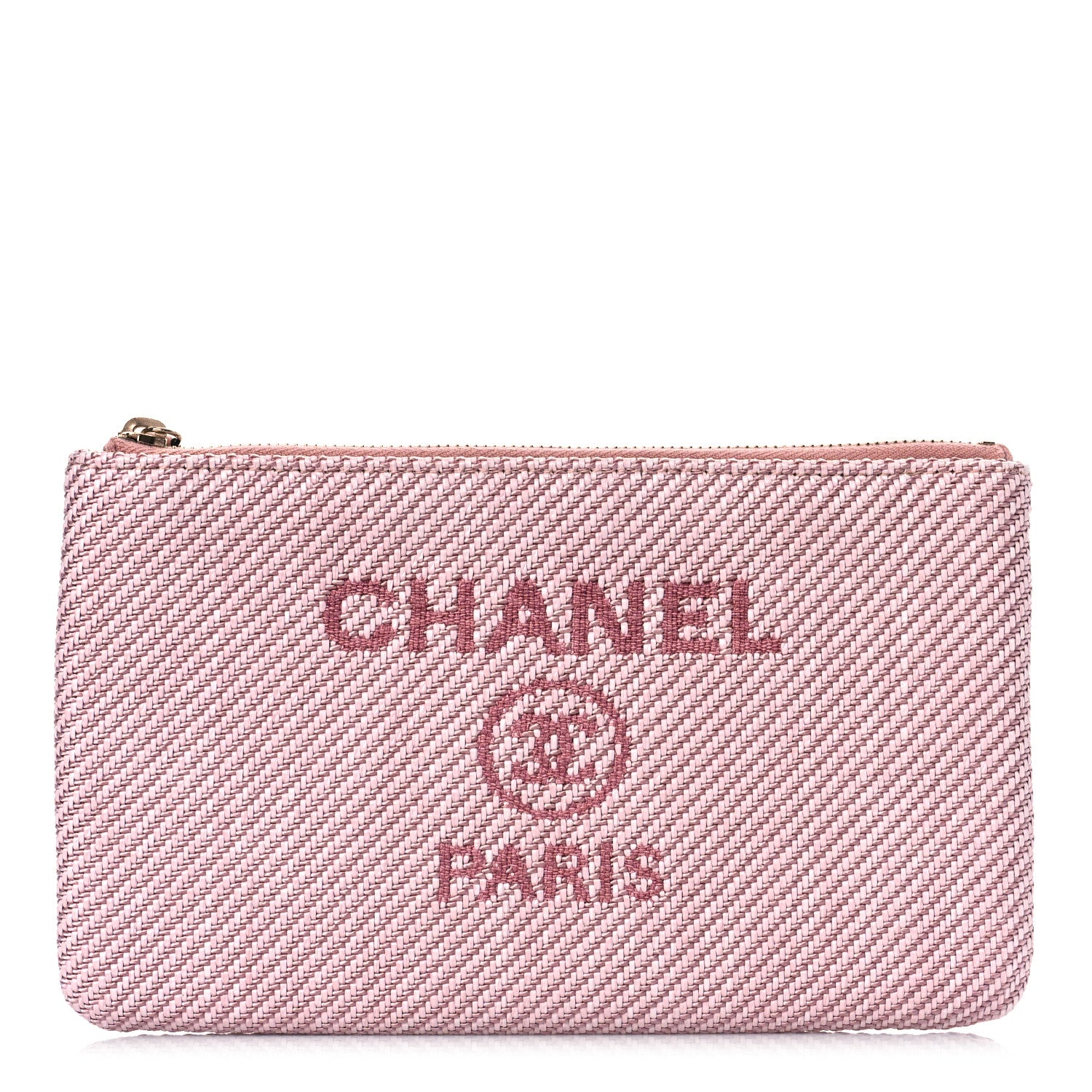 Chanel Mixed Fibers Small Deauville Pouch Pink 1 of 10