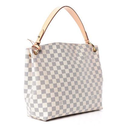 Louis Vuitton Damier Azur Graceful PM Rose Ballerine 3 of 16
