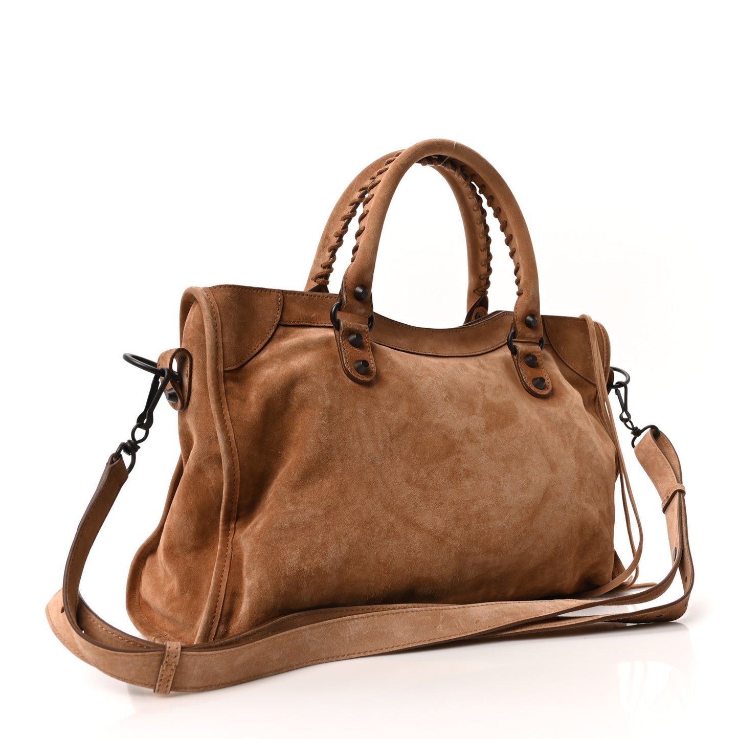 Suede Calfskin Classic Hardware Medium Le City Camel
