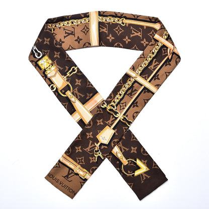 Louis Vuitton Silk Monogram Confidential Bandeau Brown 1 of 6