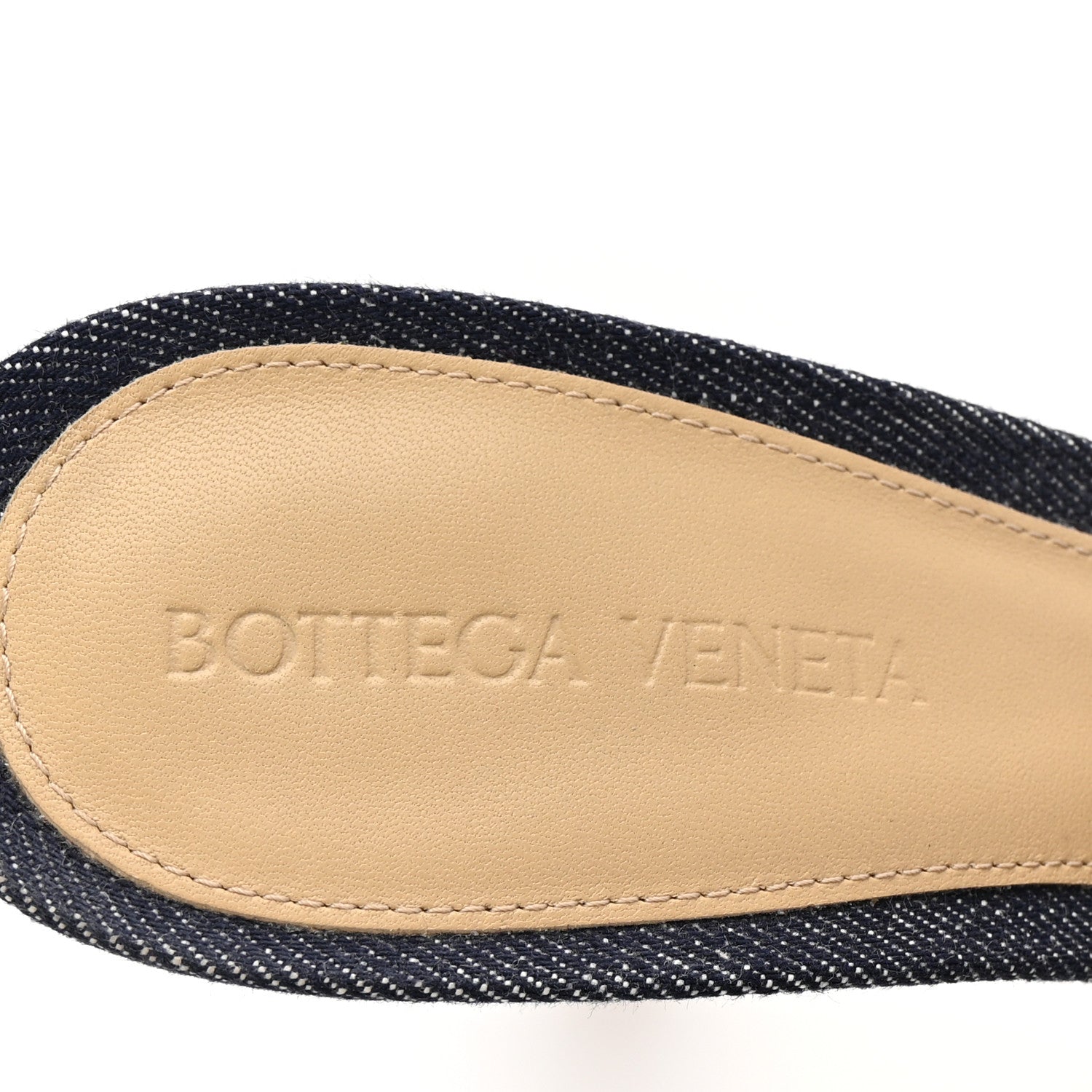 Bottega Veneta Denim Matelasse Padded Mule Sandals 38.5 Indigo 8 of 9