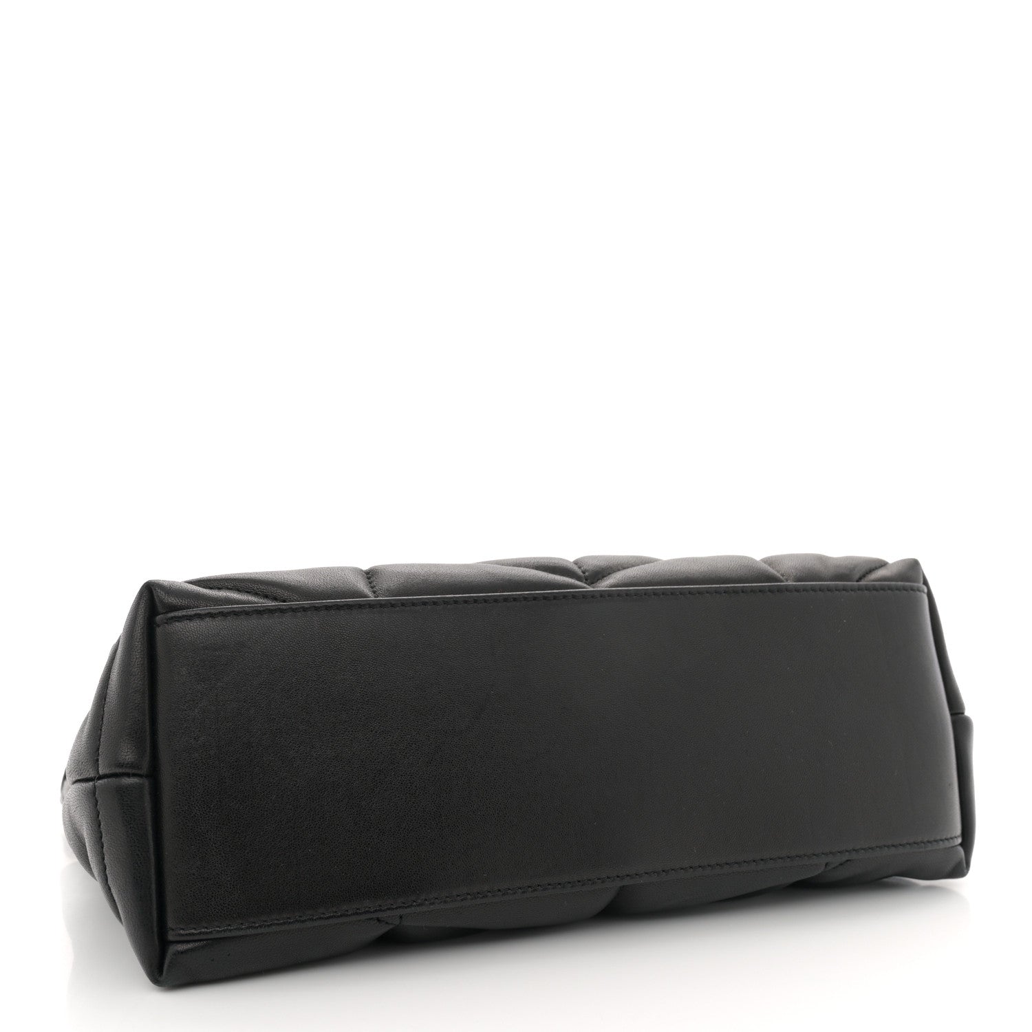 Saint Laurent Lambskin Quilted Small Loulou Puffer Monogram Chain Satchel Black 4 of 13