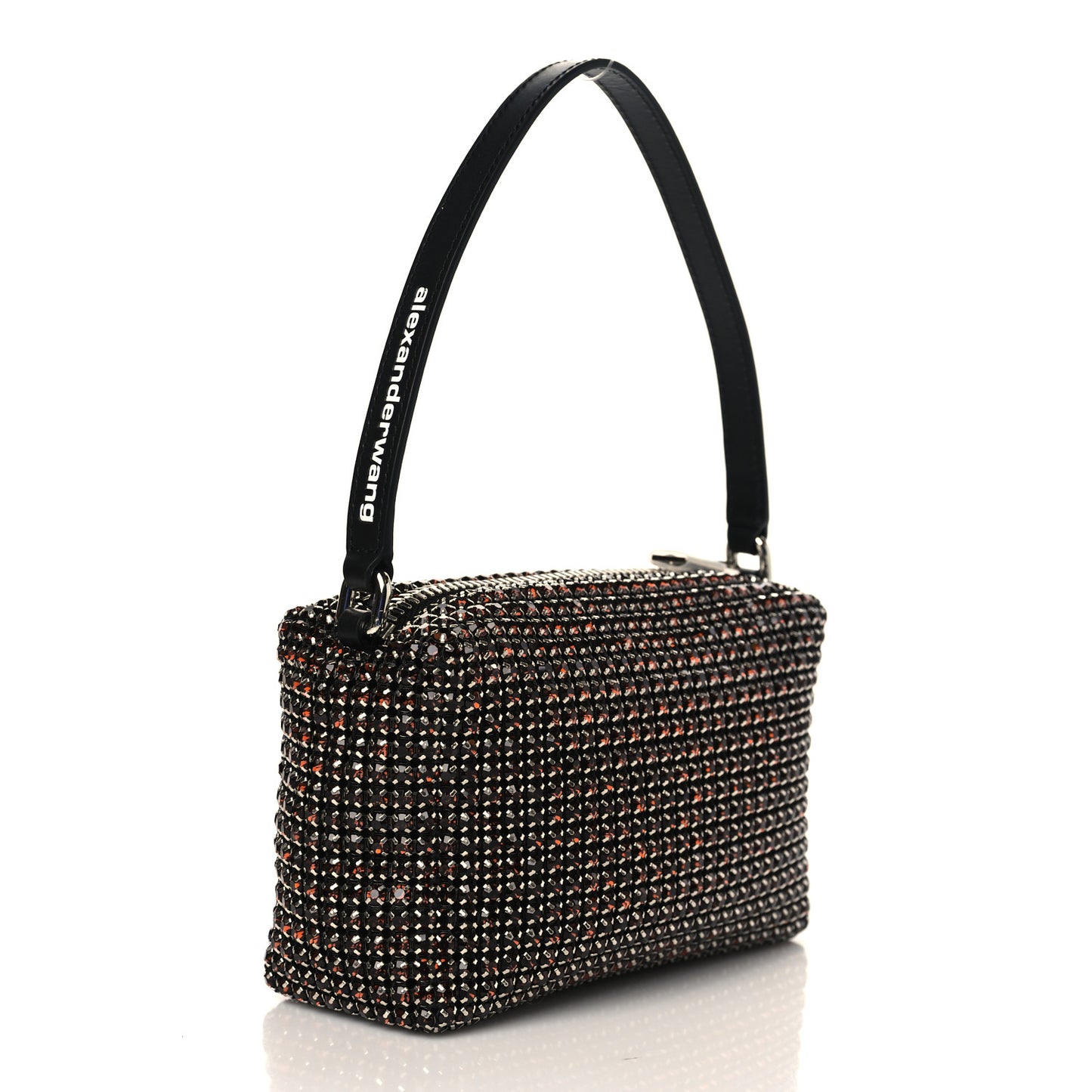 Mesh Crystal Rhinestone Mini Heiress Pouch Cola