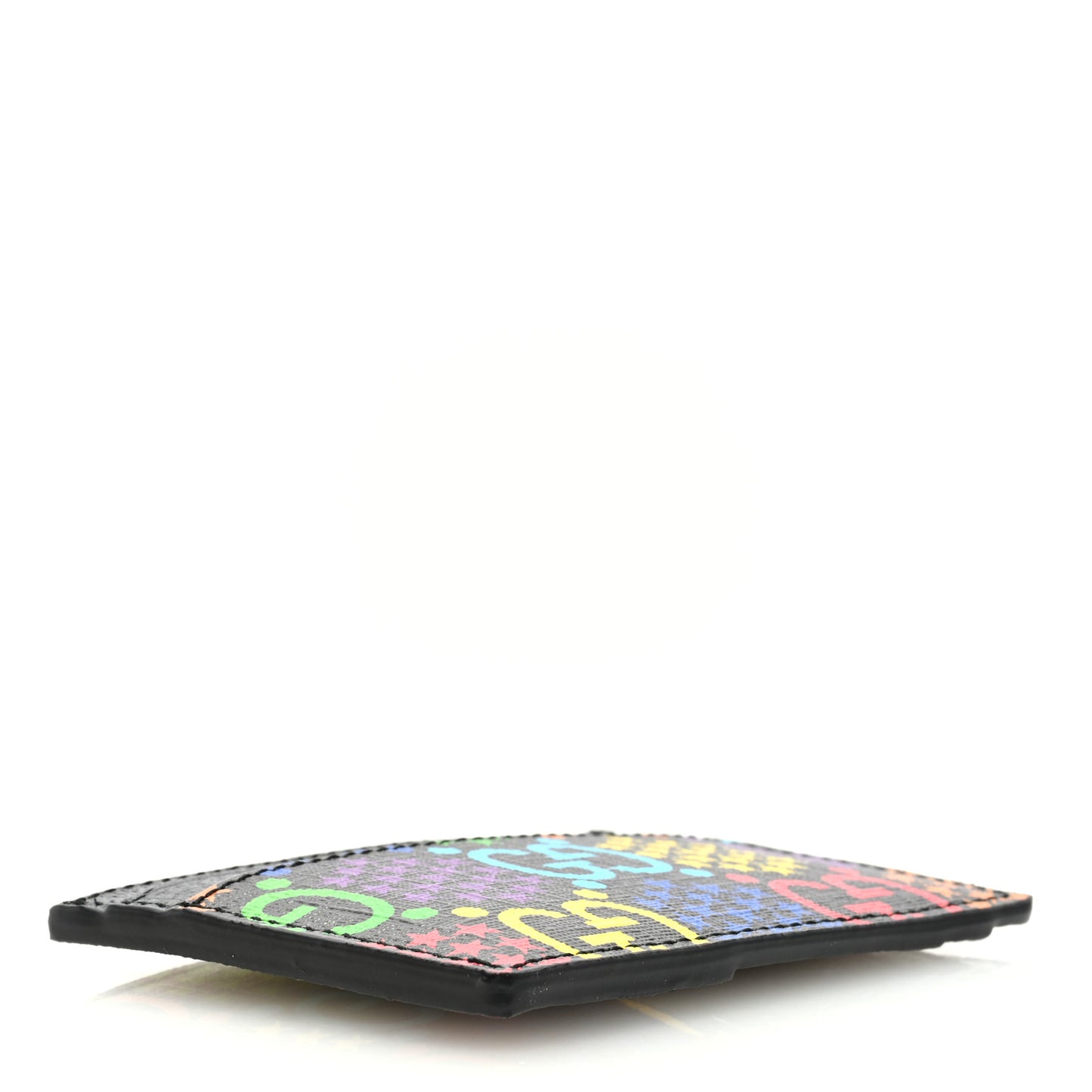 GG Supreme Monogram Psychedelic Card Holder Black