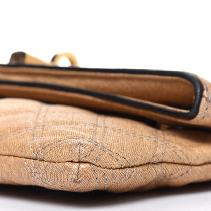 Marc Jacobs Coated Canvas Quilted Flap Shoulder Bag Tan 11 of 17