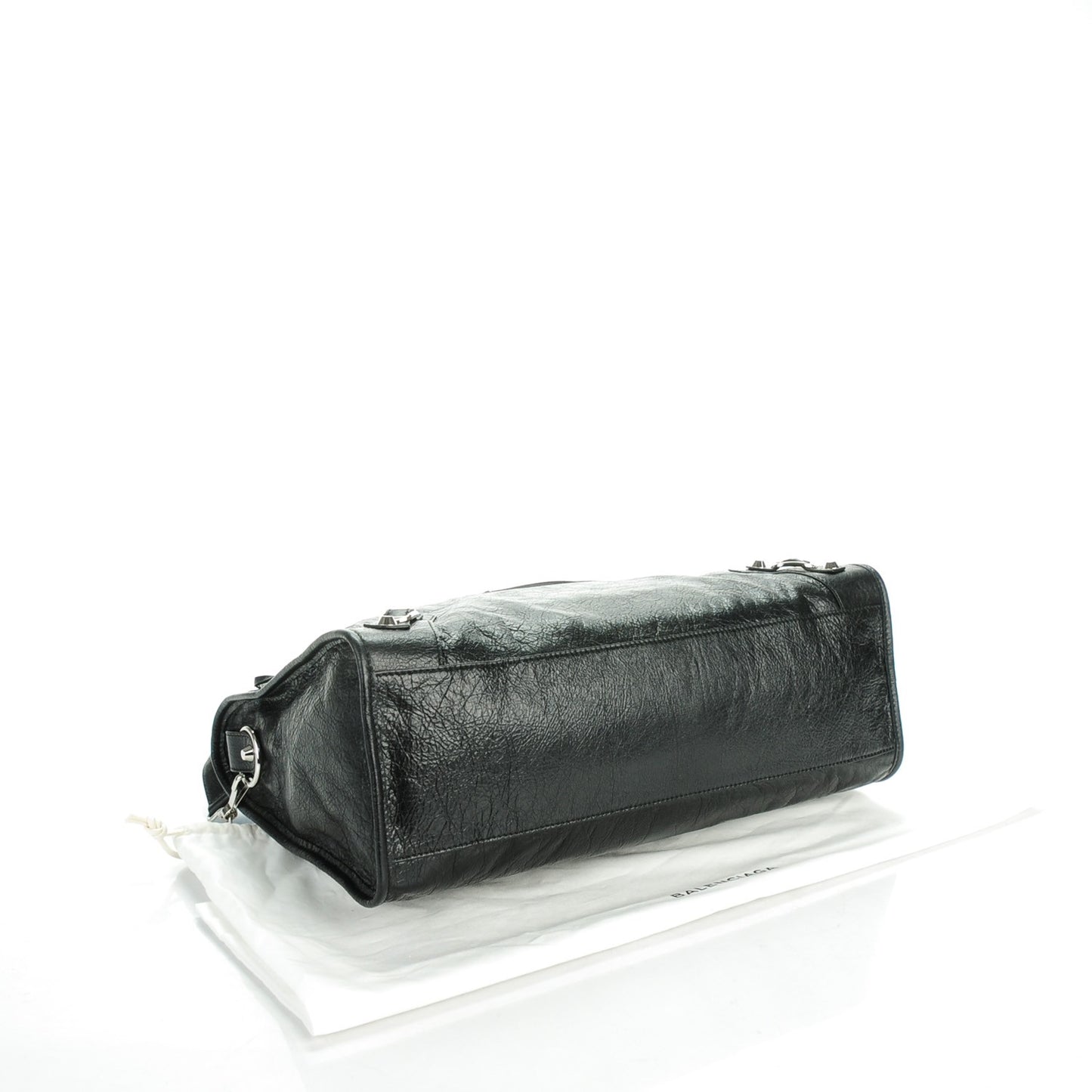 Agneau Classic Silver Hardware City Black