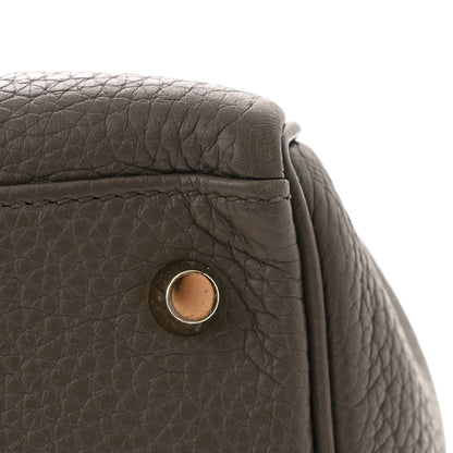 Hermes Taurillon Clemence Kelly Retourne 32 Etain 13 of 13