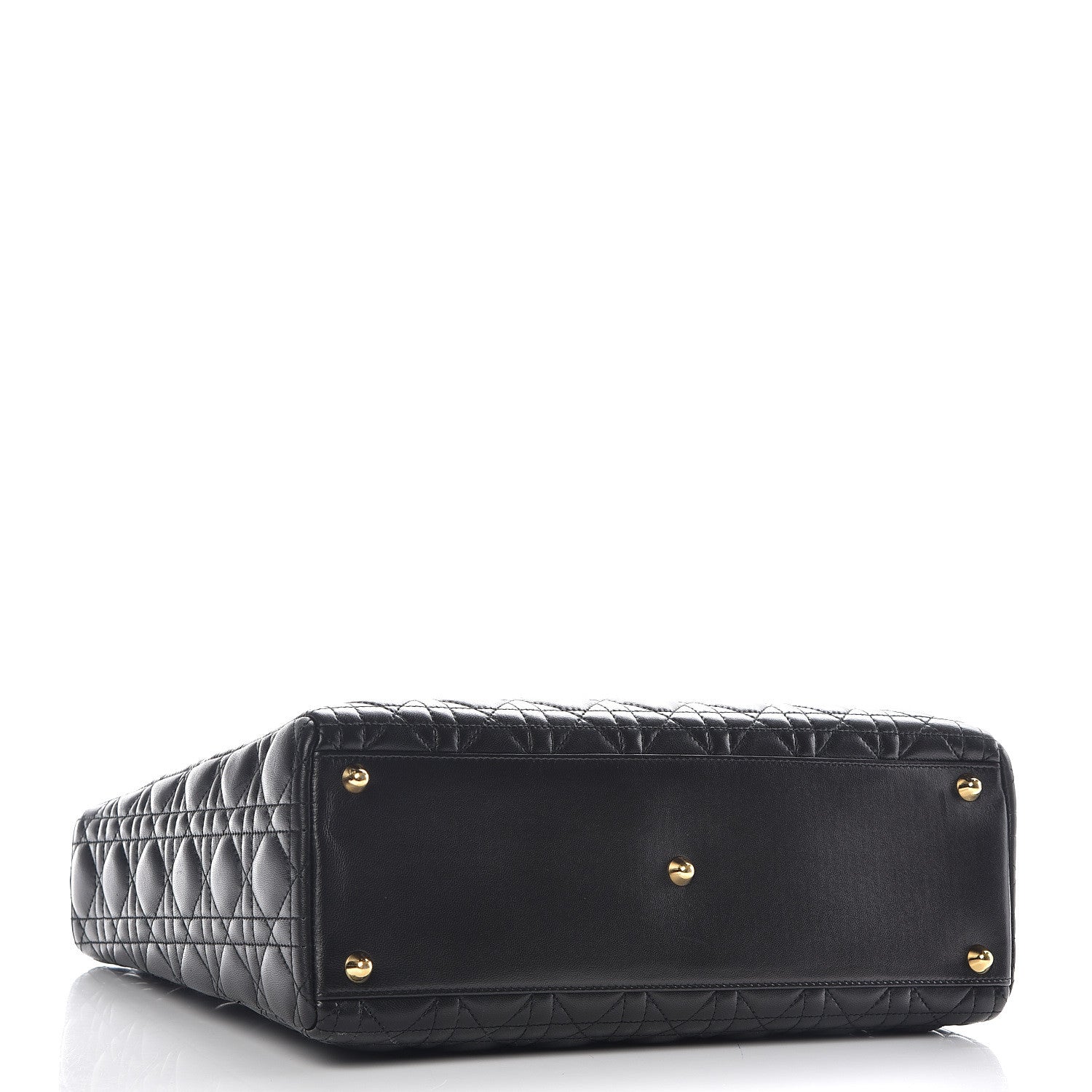Christian Dior Lambskin Cannage Large Lady Dior Black 4 of 8