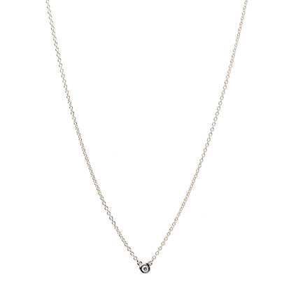 Tiffany 18K Rose Gold Diamond .03ct Elsa Peretti Diamonds by the Yard Pendant Necklace 1 of 7