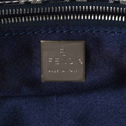 Fendi Zucchino Shoulder Bag Navy 6 of 9