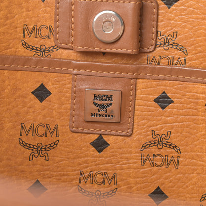 MCM Visetos Shopping Tote Cognac 6 of 18